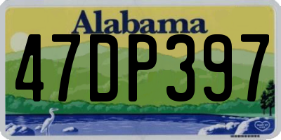 AL license plate 47DP397