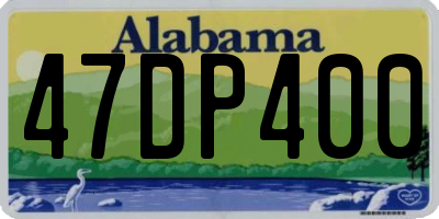 AL license plate 47DP400