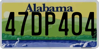 AL license plate 47DP404
