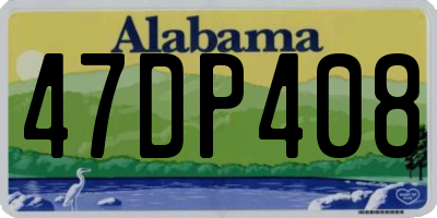 AL license plate 47DP408