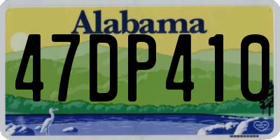 AL license plate 47DP410