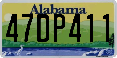 AL license plate 47DP411