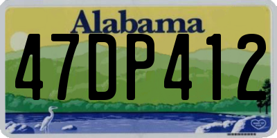 AL license plate 47DP412