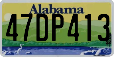 AL license plate 47DP413