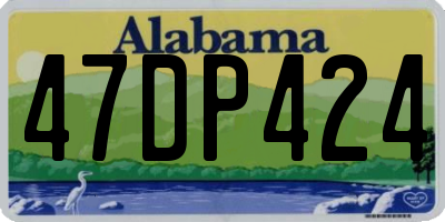 AL license plate 47DP424