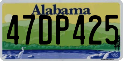 AL license plate 47DP425