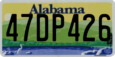 AL license plate 47DP426