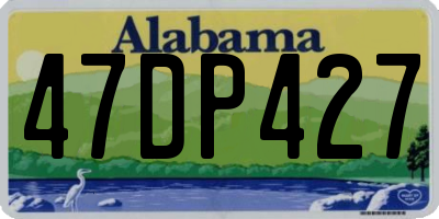 AL license plate 47DP427
