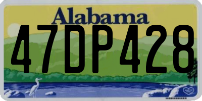 AL license plate 47DP428