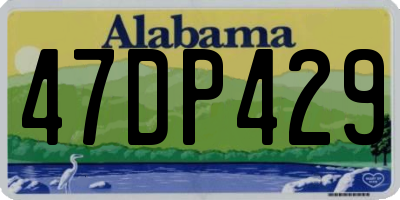 AL license plate 47DP429