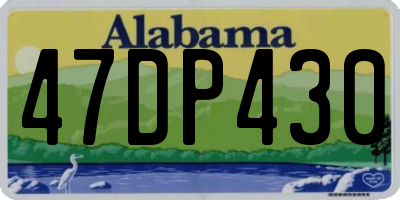 AL license plate 47DP430