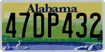 AL license plate 47DP432