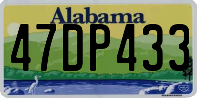 AL license plate 47DP433