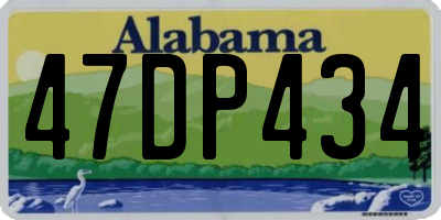 AL license plate 47DP434