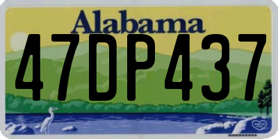 AL license plate 47DP437