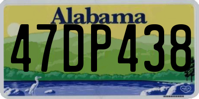 AL license plate 47DP438