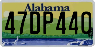 AL license plate 47DP440