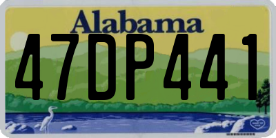 AL license plate 47DP441