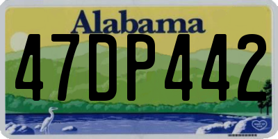 AL license plate 47DP442
