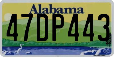 AL license plate 47DP443