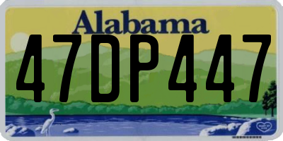 AL license plate 47DP447