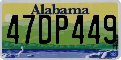 AL license plate 47DP449