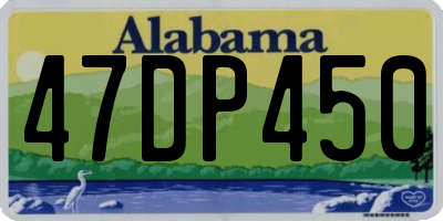 AL license plate 47DP450