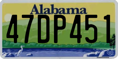 AL license plate 47DP451