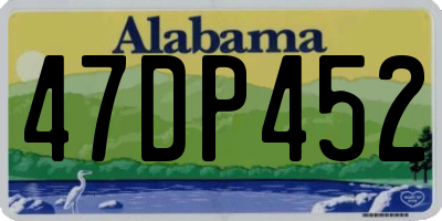 AL license plate 47DP452