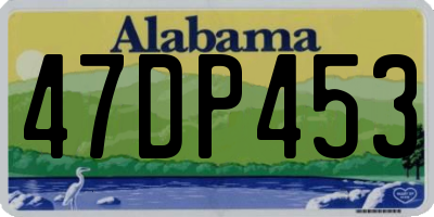 AL license plate 47DP453