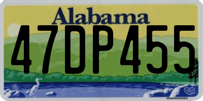 AL license plate 47DP455