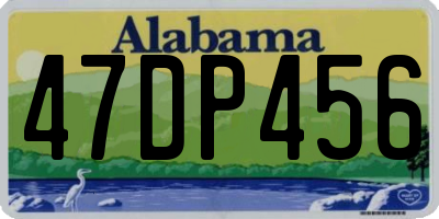 AL license plate 47DP456