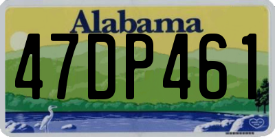 AL license plate 47DP461
