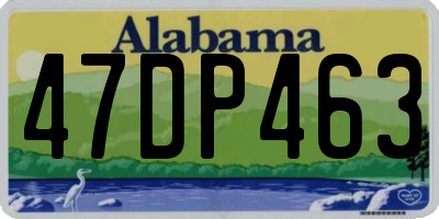 AL license plate 47DP463