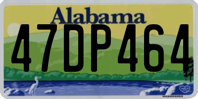 AL license plate 47DP464