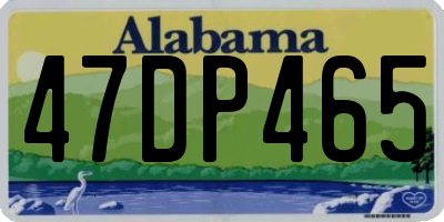 AL license plate 47DP465
