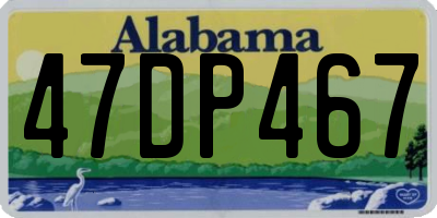 AL license plate 47DP467