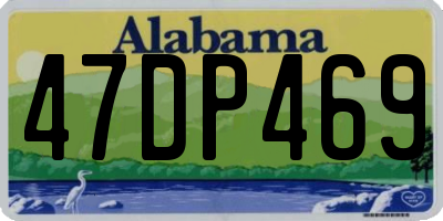 AL license plate 47DP469