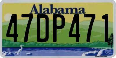 AL license plate 47DP471