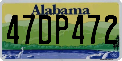 AL license plate 47DP472