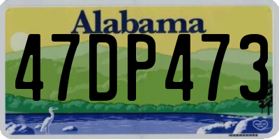 AL license plate 47DP473