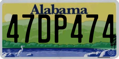AL license plate 47DP474