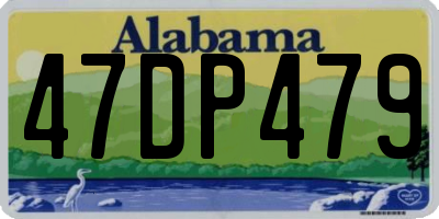 AL license plate 47DP479