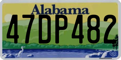 AL license plate 47DP482