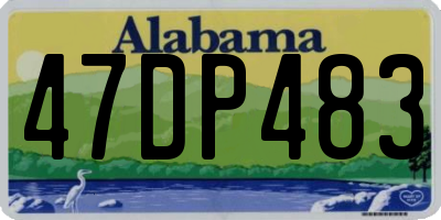 AL license plate 47DP483