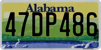 AL license plate 47DP486