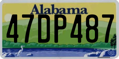 AL license plate 47DP487
