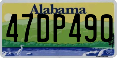 AL license plate 47DP490