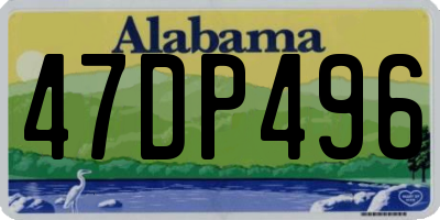 AL license plate 47DP496