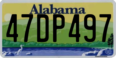 AL license plate 47DP497